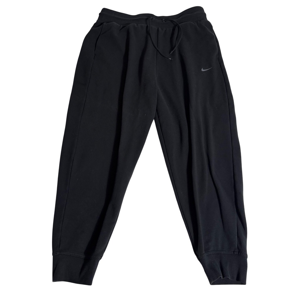 Nike Dri-FIT Black Joggers Tapered Leg Sweatpants Women Large